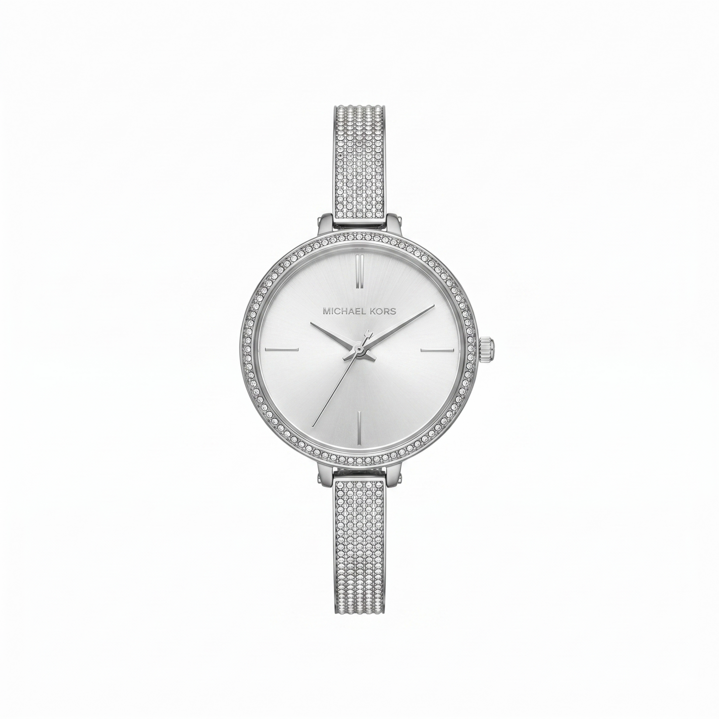 MICHAEL KORS CIRCLE WITH DIAMONDS MK3783 SILVER DIAL - WOMEN'S QUARTZ
