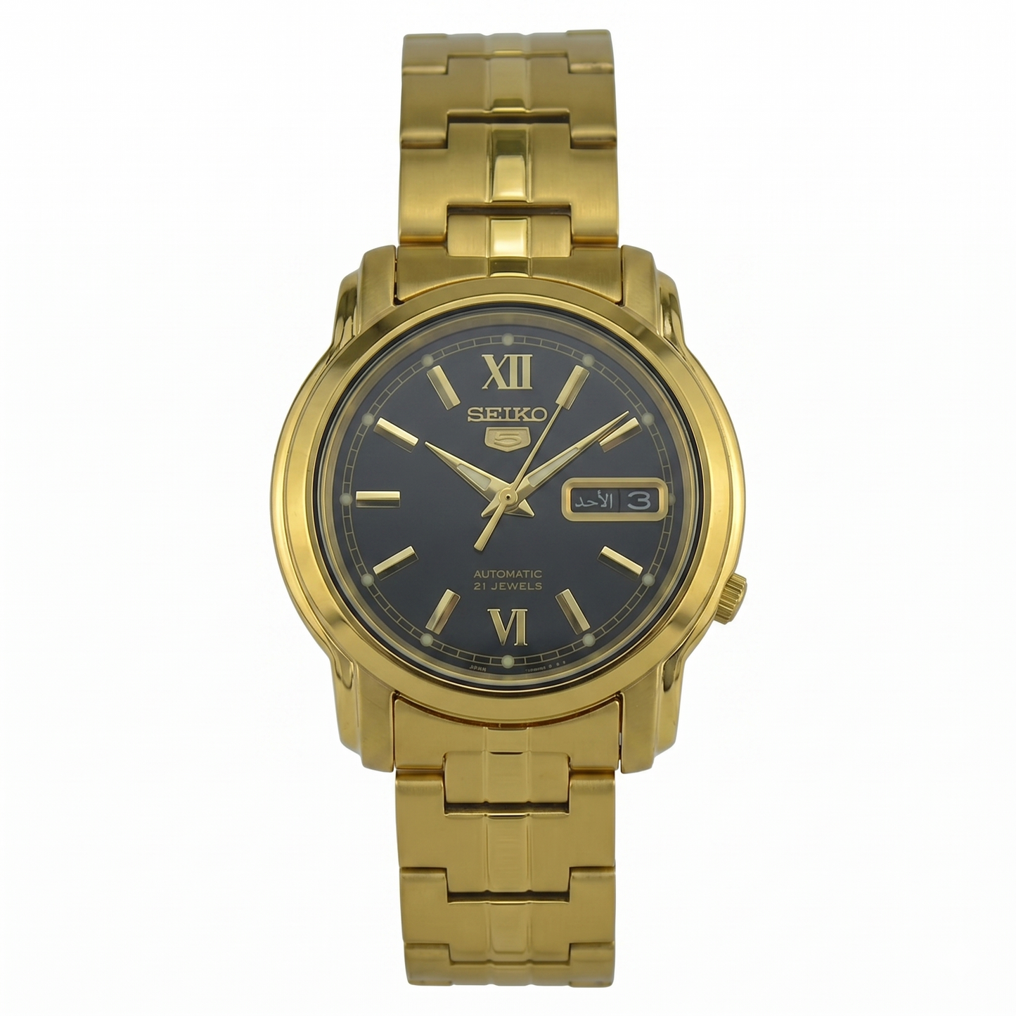 SEIKO 5 21 JEWELS SNKK86K1 BLACK DIAL - MEN'S AUTOMATIC