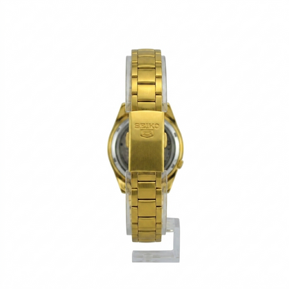 SEIKO 5 21 JEWELS WITH DESIGN SYMC18K1 GOLD DIAL - WOMEN'S AUTOMATIC