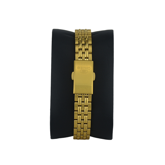 SEIKO 5 21 JEWELS SYMA04K1 GOLD DIAL - WOMEN'S AUTOMATIC