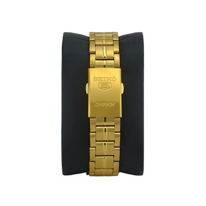 SEIKO 5 21 JEWELS SNK574J1 GOLD DIAL - MEN'S AUTOMATIC