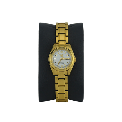 SEIKO 5 21 JEWELS SYMK30K1 WHITE DIAL - WOMEN'S AUTOMATIC