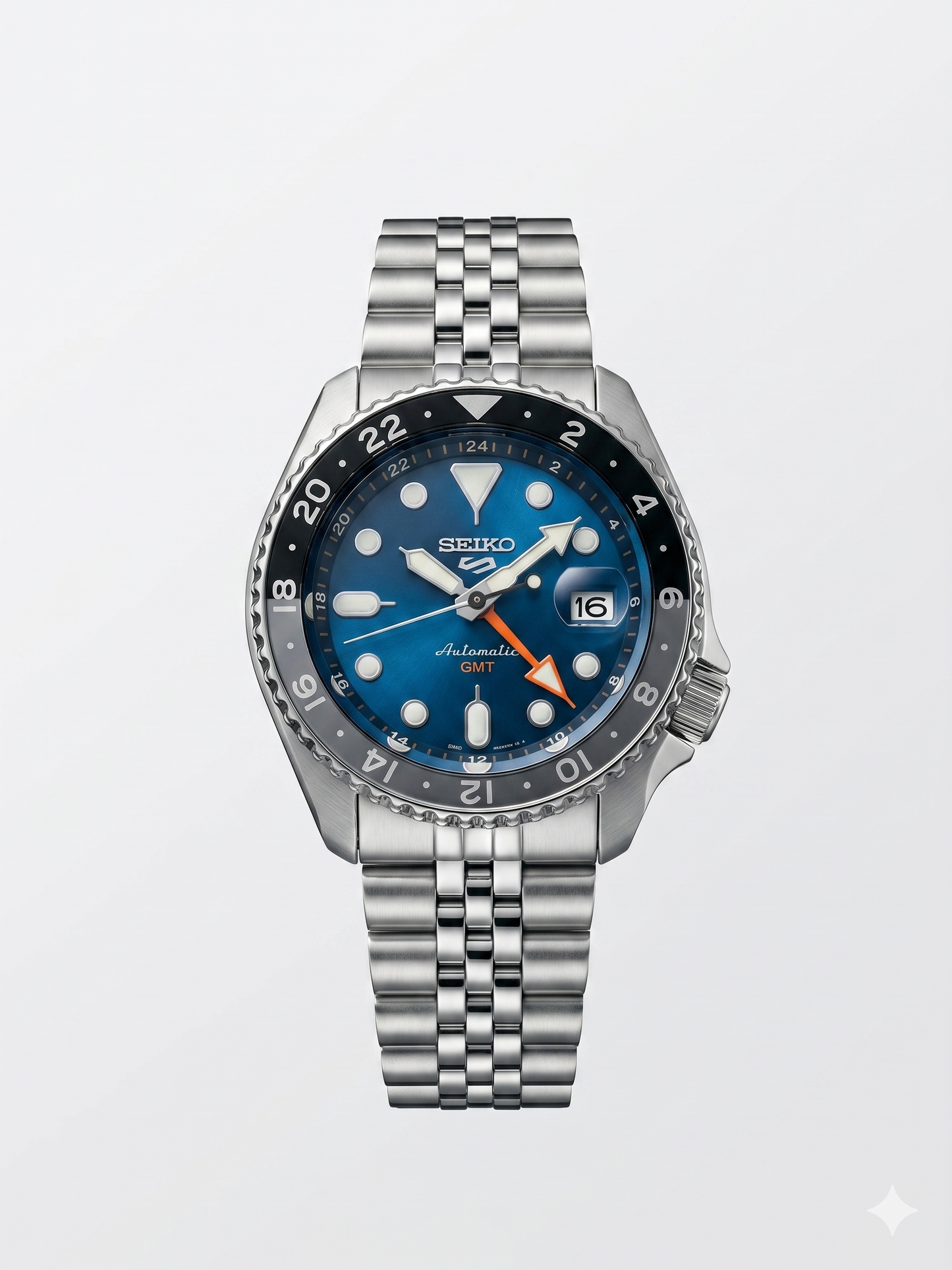SEIKO 5 GMT VELOCITY BLUE SSK045K1 BLUE DIAL - MEN'S AUTOMATIC