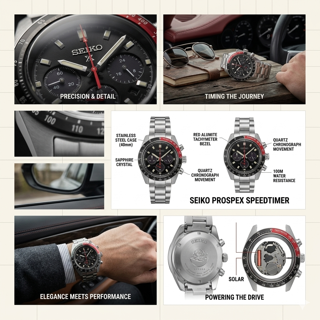SEIKO COKE SSC915P1 BLACK DIAL - MEN'S AUTOMATIC