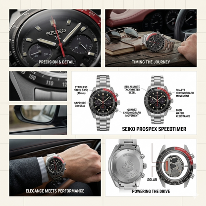 SEIKO COKE SSC915P1 BLACK DIAL - MEN'S AUTOMATIC