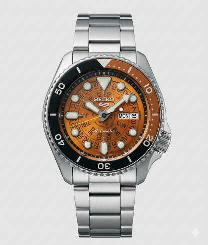 SEIKO 5 SONAR SRPJ47K1 BROWN DIAL - MEN'S AUTOMATIC