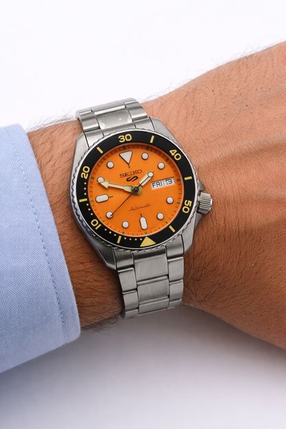 SEIKO 5 SRPK35K1 ORANGE DIAL - MEN'S AUTOMATIC