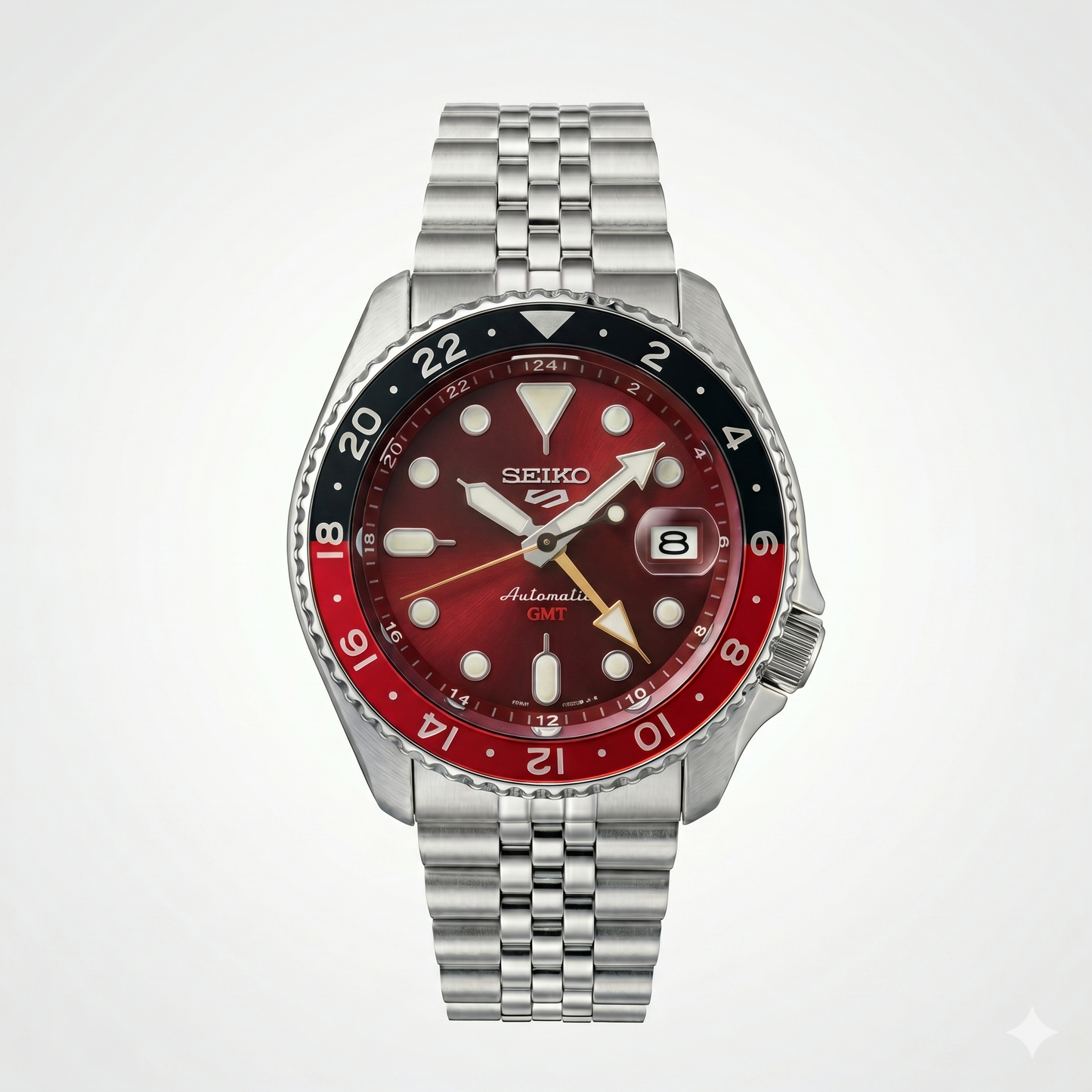 SEIKO 5 GMT RED PASSION SSK031K1 RED DIAL - MEN'S AUTOMATIC