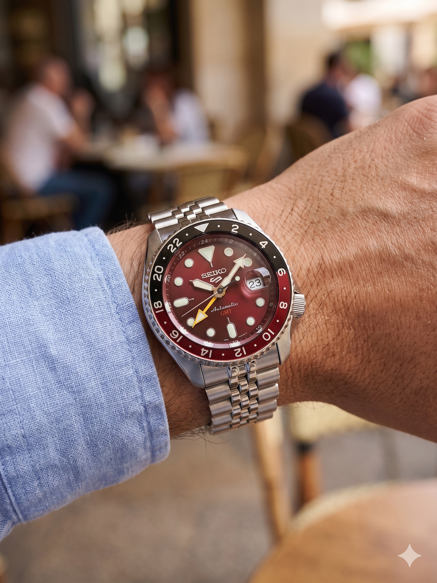 SEIKO 5 GMT RED PASSION SSK031K1 RED DIAL - MEN'S AUTOMATIC
