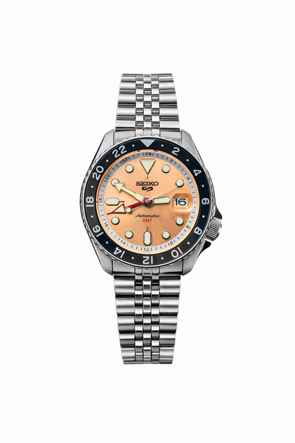 SEIKO 5 GMT SLAMDUNK SSK043K1 SALMON DIAL - MEN'S AUTOMATIC