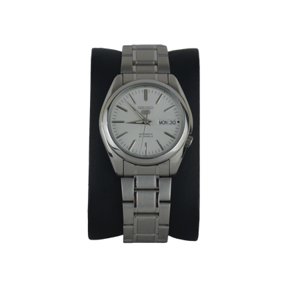 SEIKO 5 21 JEWELS SNKL41J1 SILVER DIAL - MEN'S AUTOMATIC