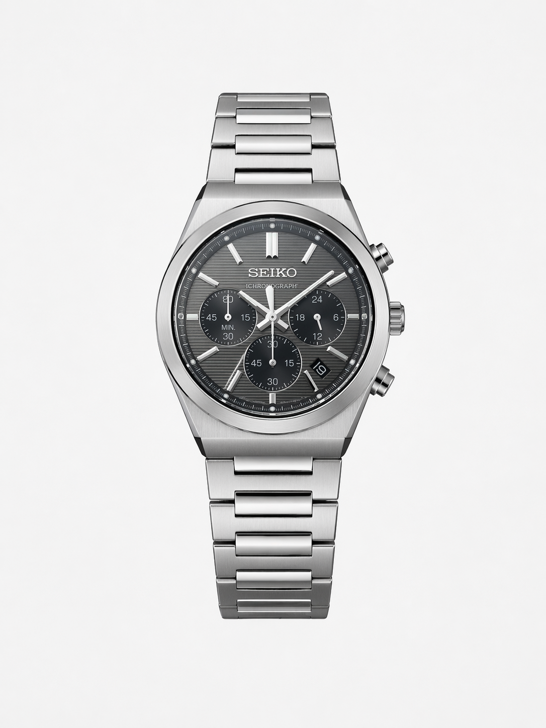 SEIKO CHRONOGRAPH SSB455P1 SILVER DIAL - MEN'S AUTOMATIC