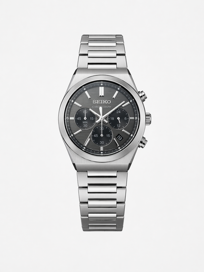 SEIKO CHRONOGRAPH SSB455P1 SILVER DIAL - MEN'S AUTOMATIC