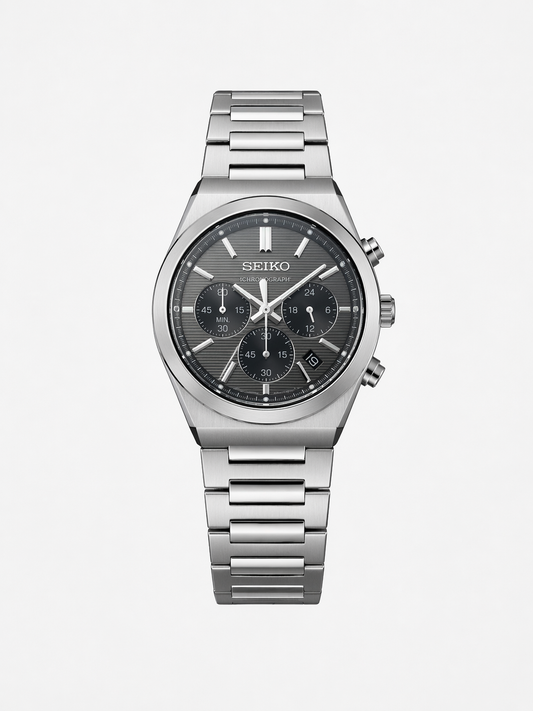 SEIKO CHRONOGRAPH SSB455P1 SILVER DIAL - MEN'S AUTOMATIC