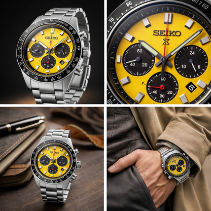 SEIKO PROSPEX US SPECIAL EDITION SSC929 YELLOW DIAL - MEN'S AUTOMATIC