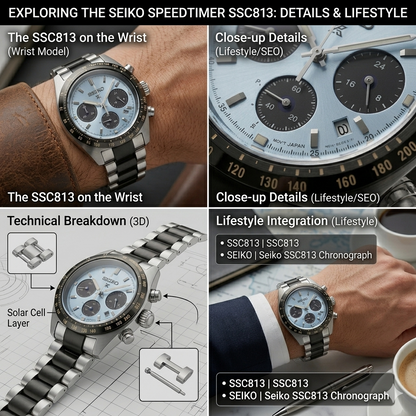 SEIKO PROSPEX V1 BLUE ICE SSC909P1 BLUE DIAL - MEN'S AUTOMATIC