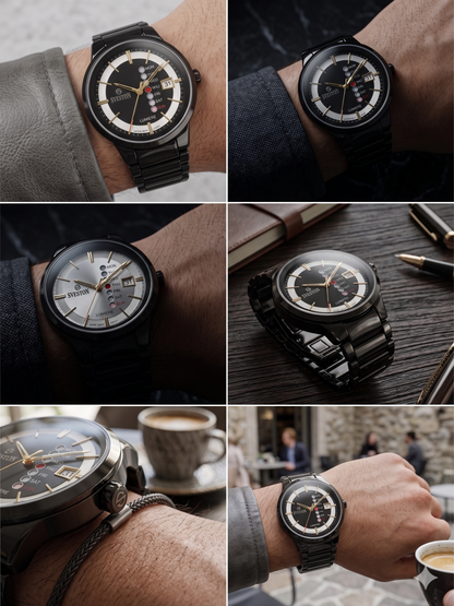 SVESTON LUMIERE SV-7555G BLACK DIAL - MEN'S QUARTZ
