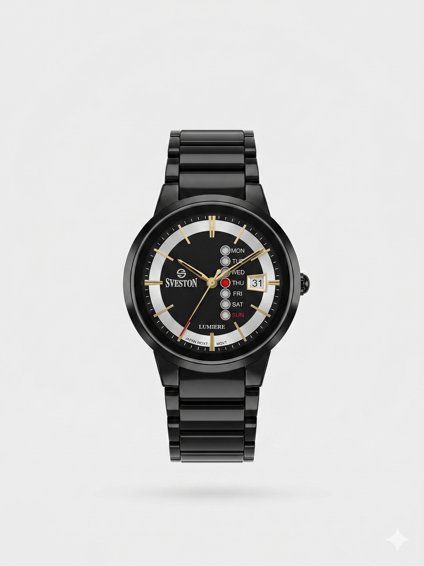 SVESTON LUMIERE SV-7555G BLACK DIAL - MEN'S QUARTZ