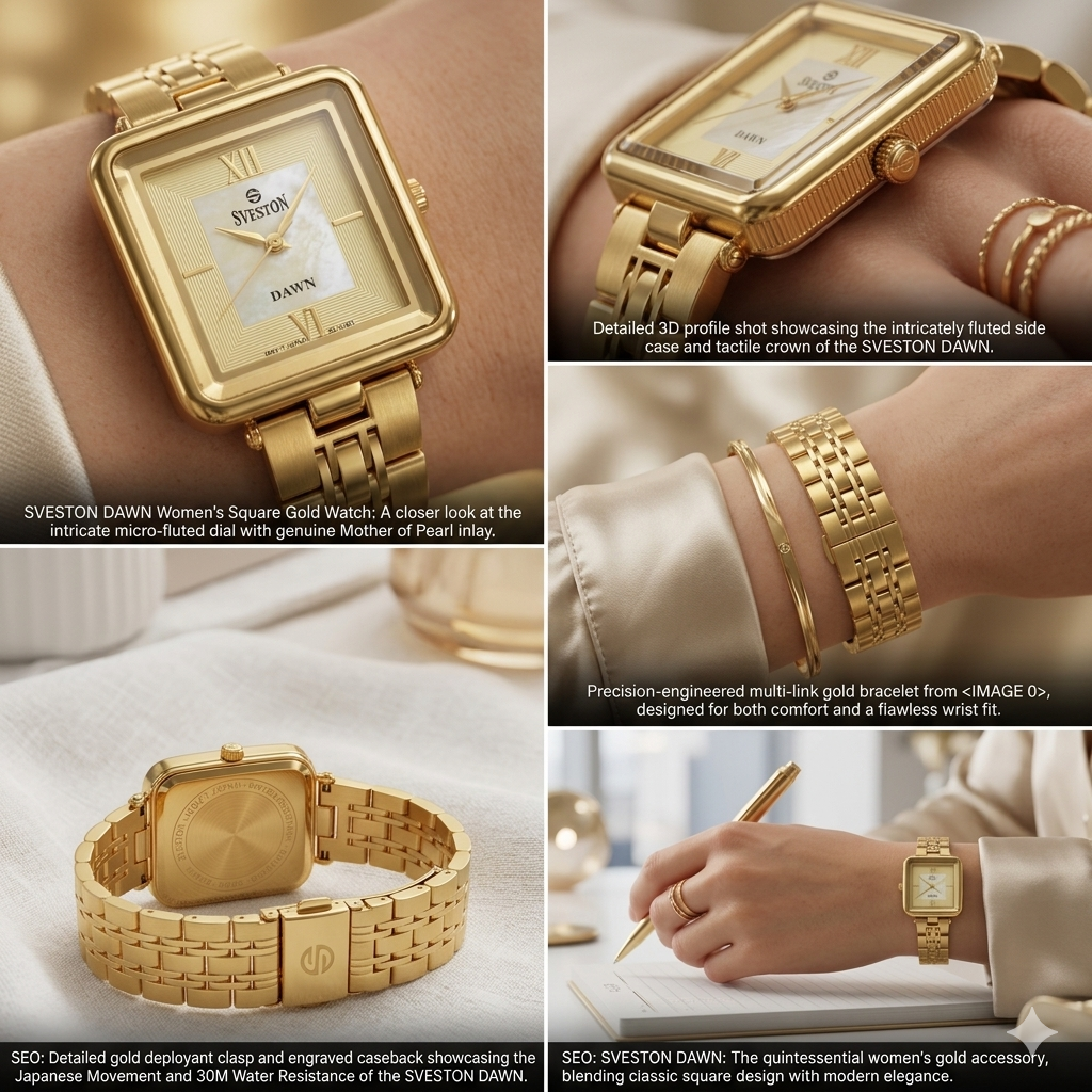 SVESTON DAWN SV-19037L GOLD DIAL - WOMEN'S QUARTZ