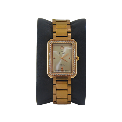 SVESTON OMEGA SV-19016L ROSE-GOLD DIAL - WOMEN'S QUARTZ