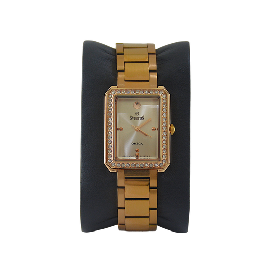 SVESTON OMEGA SV-19016L ROSE-GOLD DIAL - WOMEN'S QUARTZ