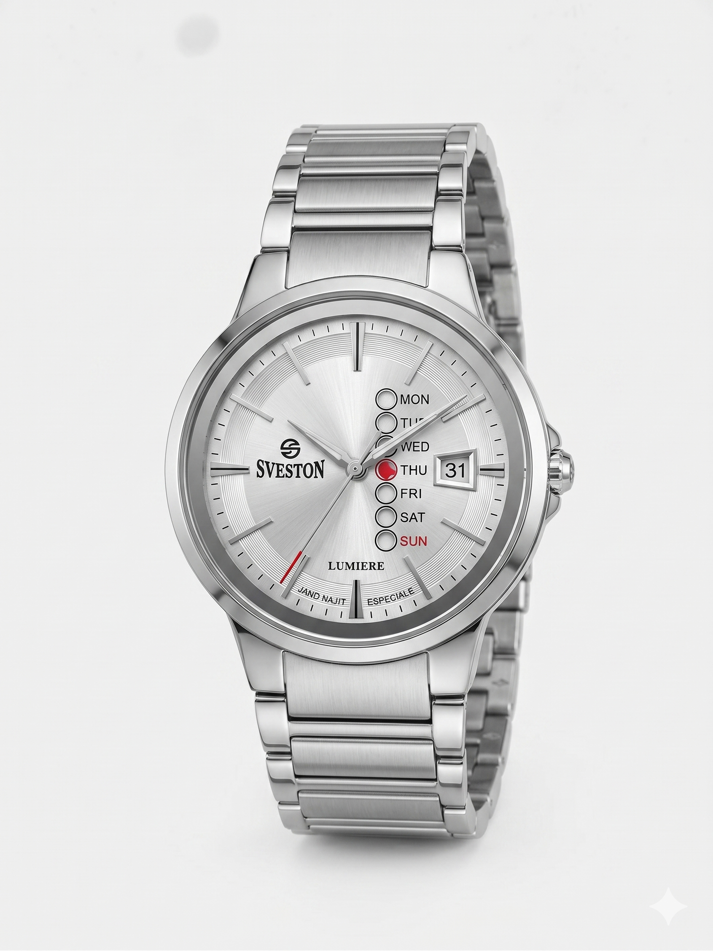 SVESTON LUMIERE SV-7555G WHITE DIAL - MEN'S QUARTZ