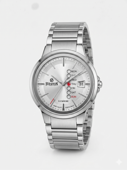SVESTON LUMIERE SV-7555G WHITE DIAL - MEN'S QUARTZ