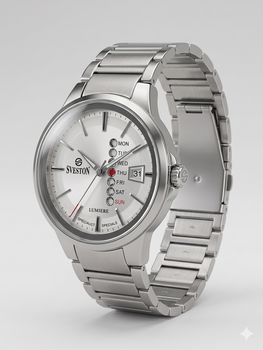 SVESTON LUMIERE SV-7555G WHITE DIAL - MEN'S QUARTZ