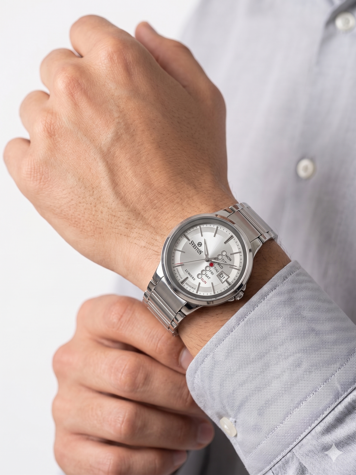 SVESTON LUMIERE SV-7555G WHITE DIAL - MEN'S QUARTZ