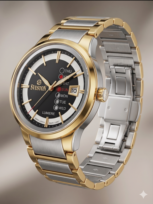 SVESTON LUMIERE SV-7555G BLACK DIAL - MEN'S QUARTZ