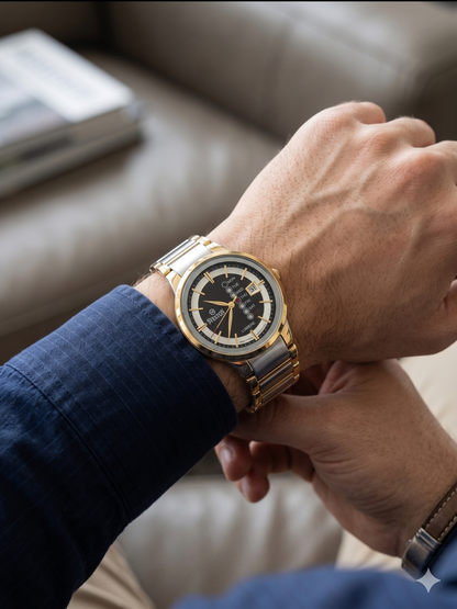 SVESTON LUMIERE SV-7555G BLACK DIAL - MEN'S QUARTZ