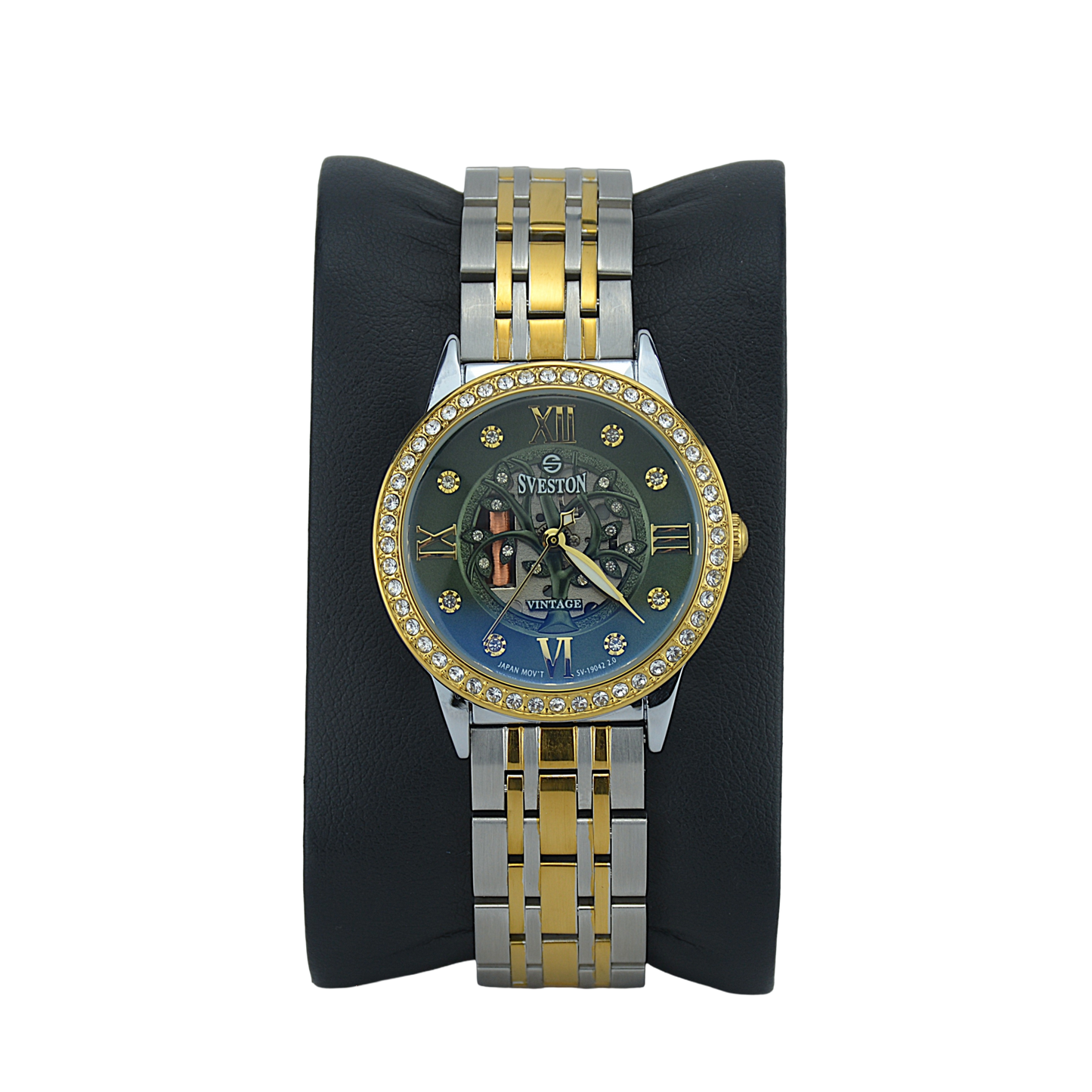 SVESTON VINTAGE SV-19042L GREEN DIAL - WOMEN'S QUARTZ