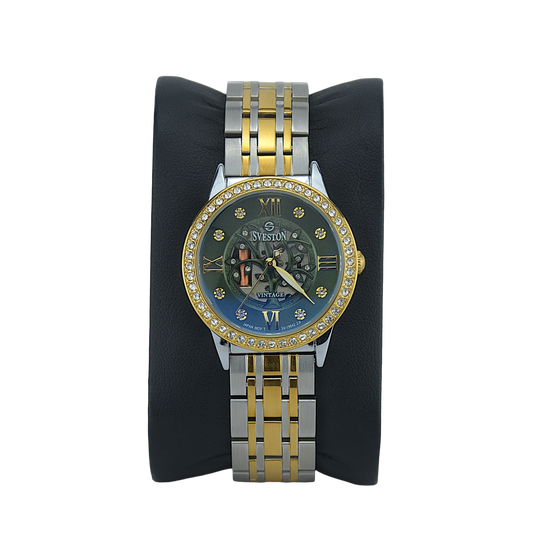 SVESTON VINTAGE SV-19042L GREEN DIAL - WOMEN'S QUARTZ